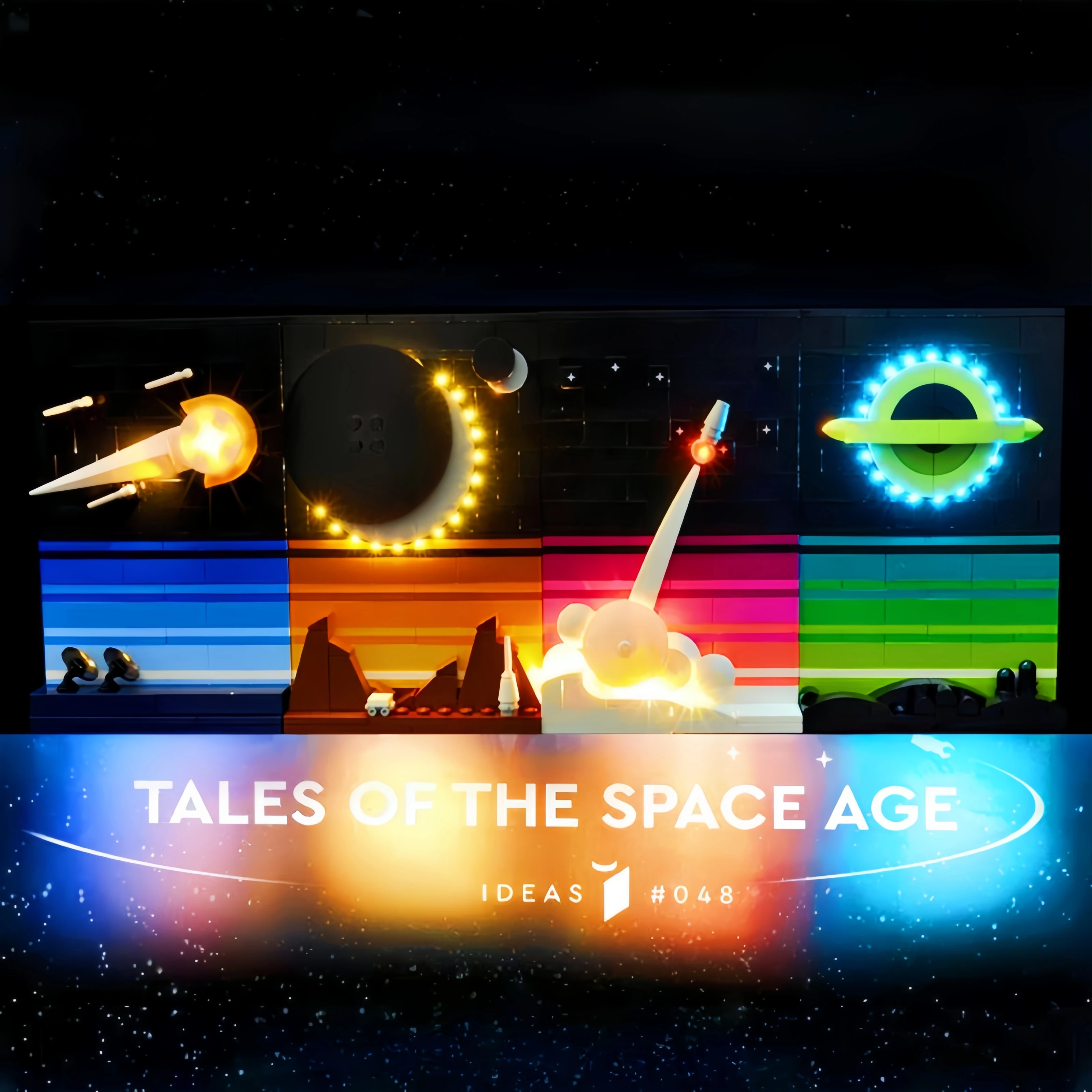 (Lego-Bausteine nicht im Lieferumfang enthalten) LED-Licht für Lego 21340 Ideas Series Tales of The Space Age, dekorative Lampe mit Batteriekasten Image