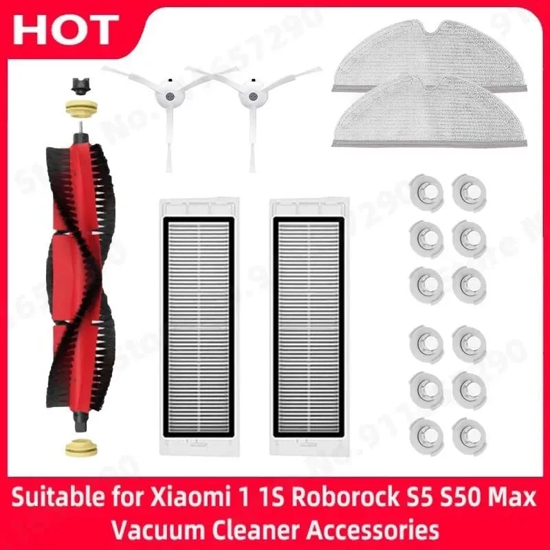 HEPA-Filter Seitenbürste Hauptbürste Ersatzteile für Xiaomi Mijia 1s MI Roboter Staubsauger Roborock S50 S5 Max Zubehör Image