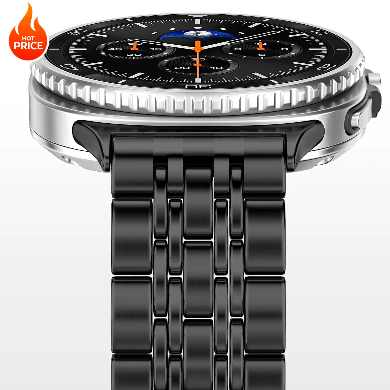 Metallband für Samsung Galaxy Watch 8/8 Classic 40/44 mm/46 mm, Edelstahlarmband für Galaxy Watch Ultra 2025, 47 mm Armband Image