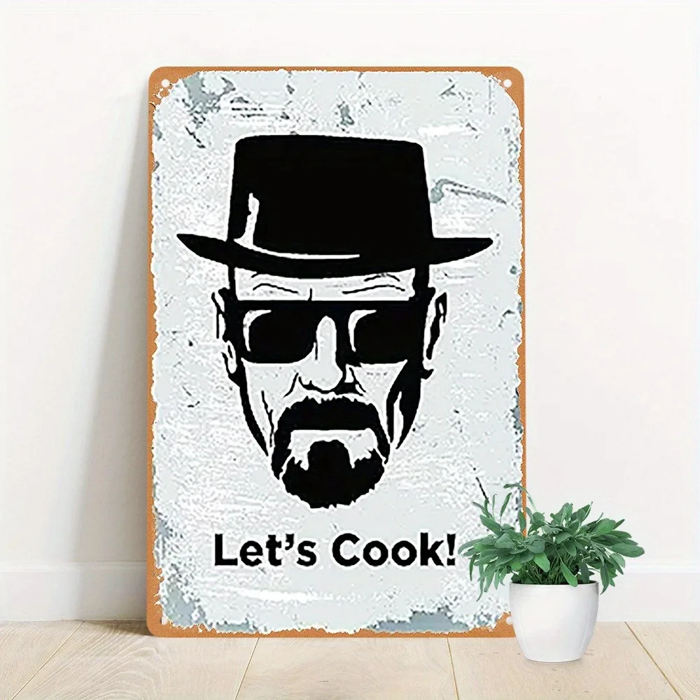 CookNostalgia 1 Stück Heisenberg Vintage Metallschild – „Let's Cook!“ Wasserfestes Dekor, perfekte Kunst für Küche/Bar/Schlafzimmer Image