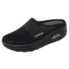 Frauen Keil Hausschuhe Mesh Casual Schuhe Retro Non-slip Slip-On Hausschuhe Weiche Sohle Orthopädische Schuhe Plus Größe plattform Frauen Schuhe