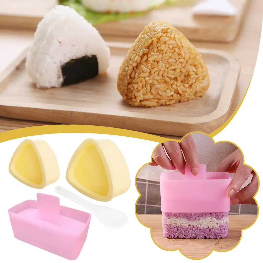 Neue DIY Sushi Form Onigiri Reis Ball Lebensmittel Presse Dreieckige Sushi Maker Form Japanische Home Küche Bento Zubehör Werkzeuge Image