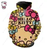 2025 Neuer Hello Kitty Hoodie Outdoor Street Hip-Hop Sportbekleidung Lässige Mode Niedlicher Hoodie Sweatshirt Kinder Hoodie Damenbekleidung