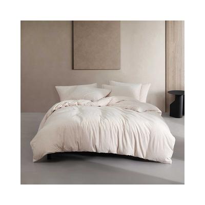 Calvin Klein Modern Cotton Melange Jersey Duvet Set - Pink