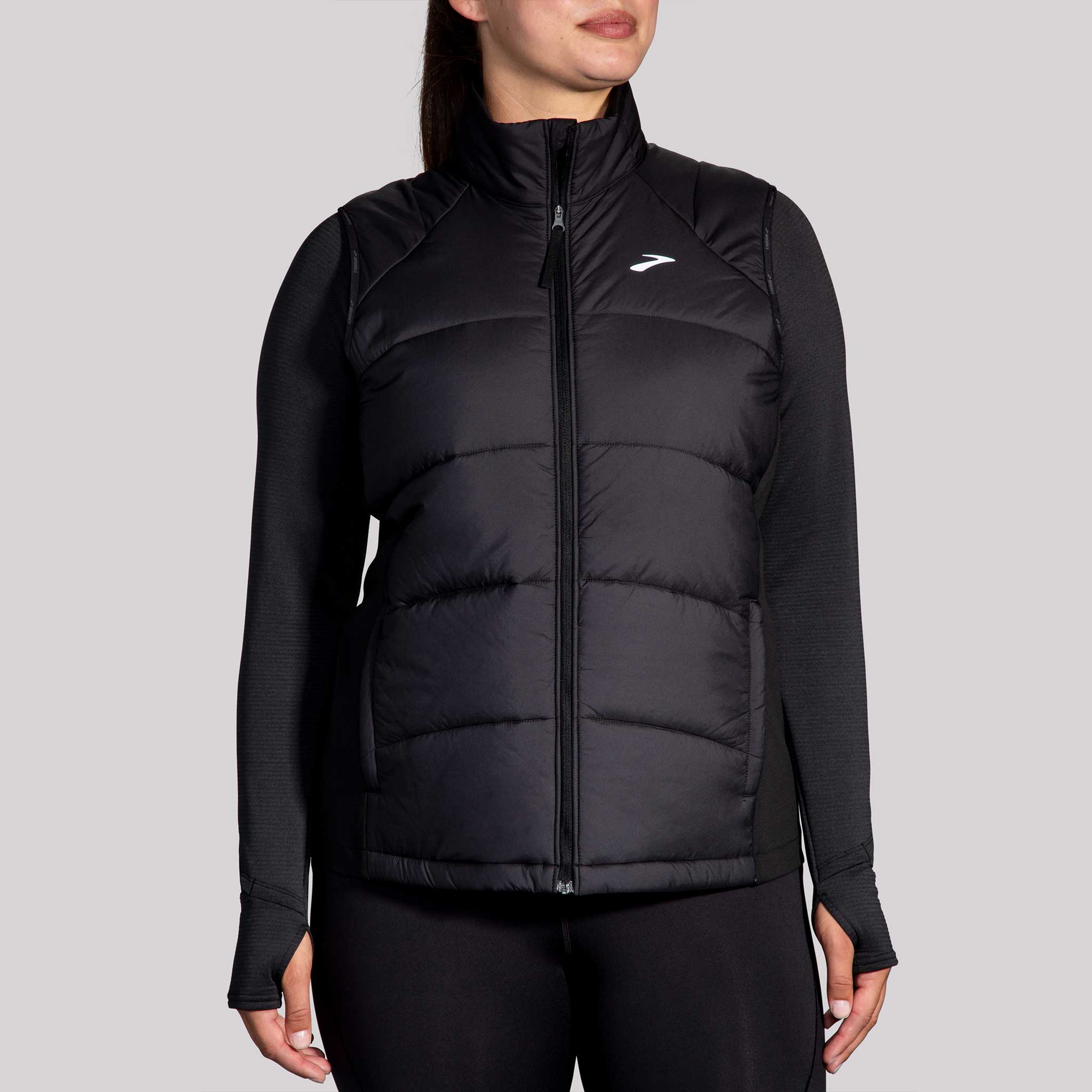 Brooks Shield Hybrid Vest 3.0 Women's Running Apparel Black