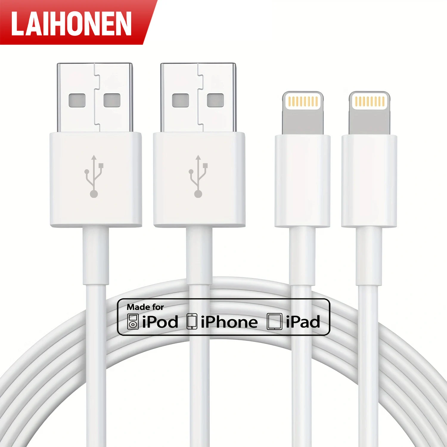 Cavo USB da 1/2 pezzi certificato MFI per cavo di ricarica iPhone Cavo da USB a caricabatterie per illuminazione per iPhone 14 Cavo di ricarica veloce per iPhone