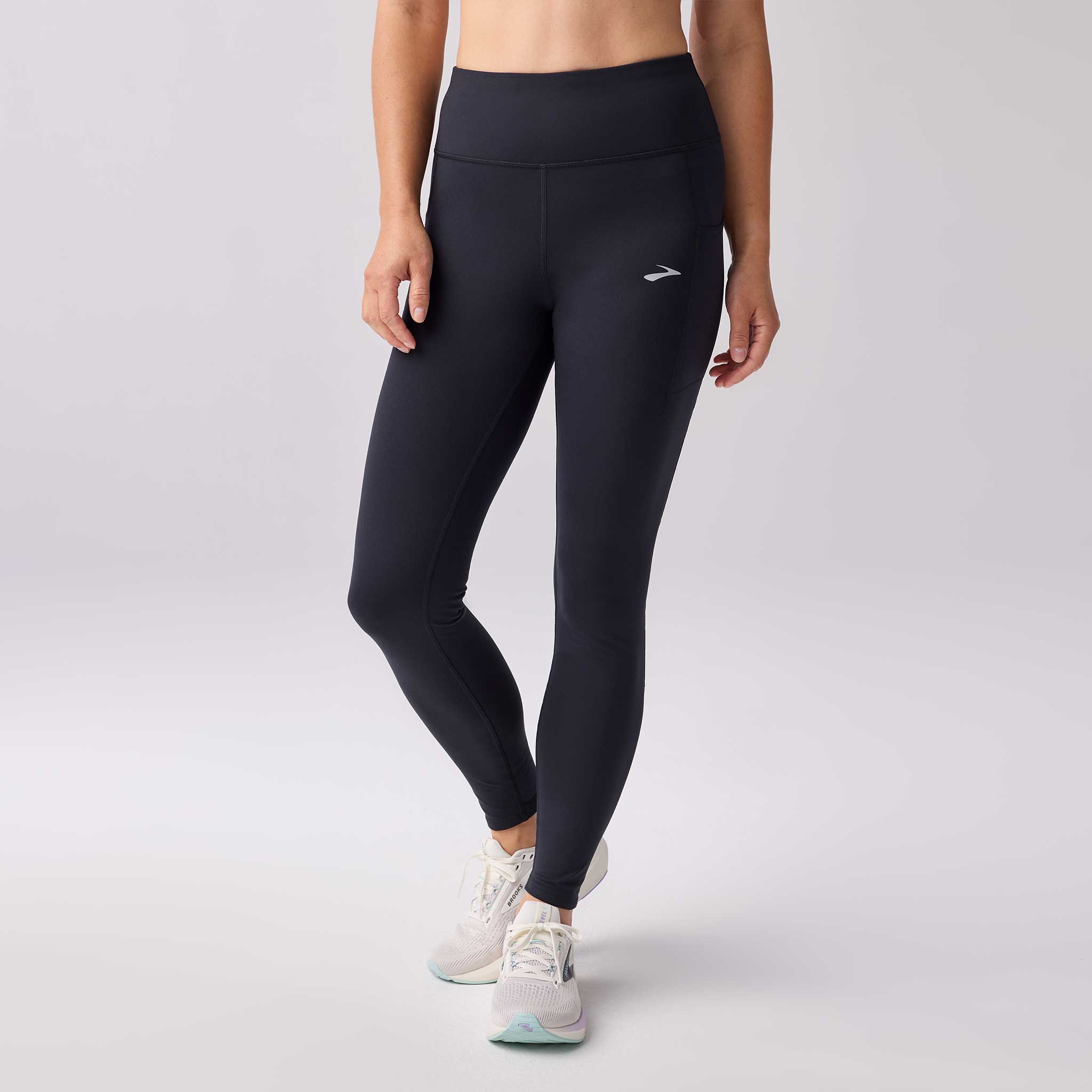 Brooks Momentum Thermal Tight 2.0 Women's Running Apparel Black/Speed Logo