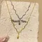 Collana vintage con gocce d