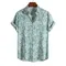 Camicie da uomo estive hawaiane taglie forti Manica corta in cotone viscosa stampate camicie da uomo leopardate eleganti abbigliamento casual Camicie da uomo