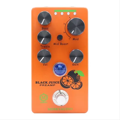 AZZ-Black Juice Preamp Guitar Bass Effect Pedal Preamp Overdrive Four Models with True Bypass Guitar Accessories