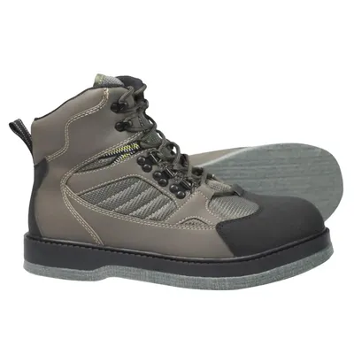 8Fans Felt Sole Wading Boots, Felt Wader Fishing Boots, Non-Slip Felt Bottom Boots for Fly Fishing