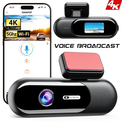 Dashcam for cars 4K UHD Recording Car Camera HDR Night Vision Video Recorder Builtin WiFi 24H Parking Monitoring car accessories