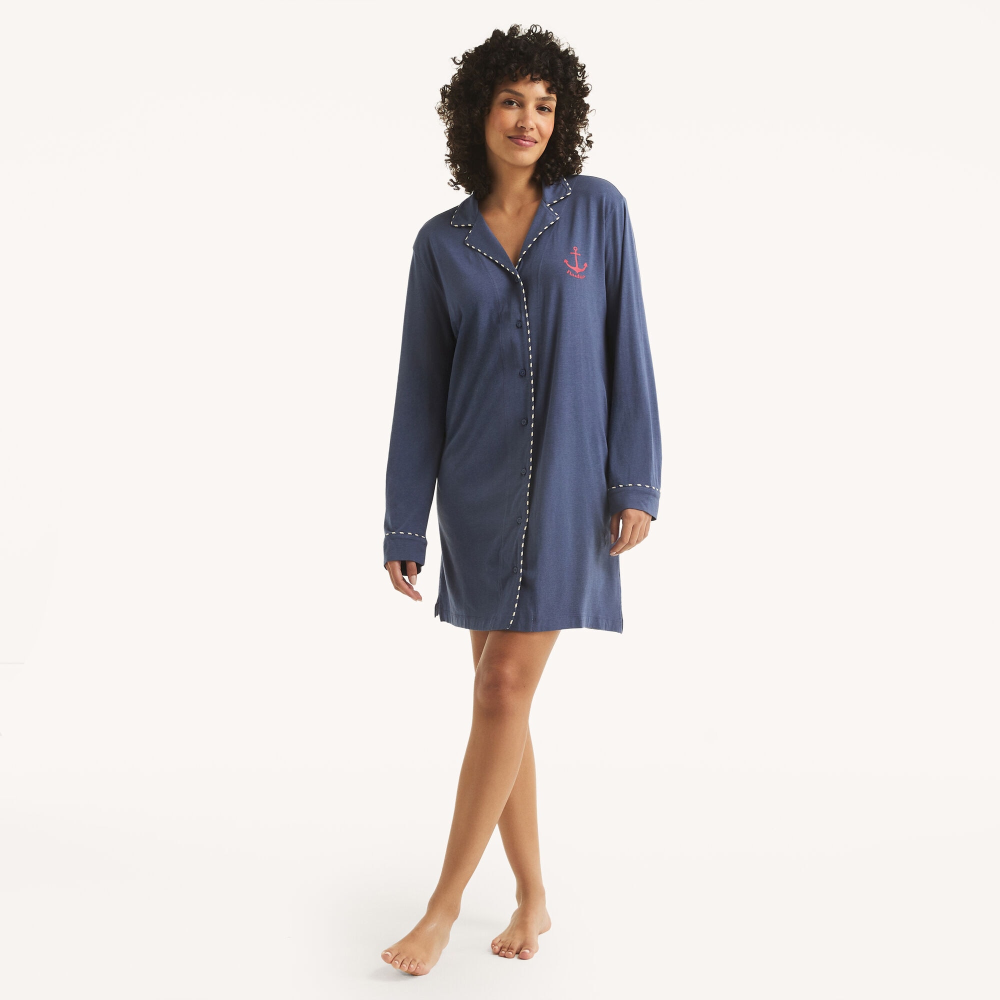 Nautica Women's Sleep Dress 054 (Grey), S