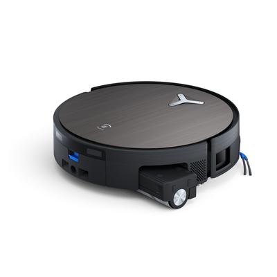 ECOVACS Saugroboter "mit Wischfunktion DEEBOT X11 OmniCyclone, 19.500 Pa, 18 l/s Luftstrom", schwarz, B:35,3cm H:9,8cm T:35,1cm, Saugroboter, Schnellladefunktion, Wischrolle, beutellos