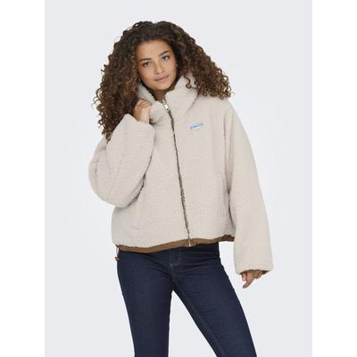 Outdoorjacke ONLY "ONLMARIA LIFE REV PUFFER JACKET CC OTW", Damen, Gr. L, cloud dancer detail:toasted coconut, Web, Obermaterial: 50% Nylon, 50% Polyester, unifarben, modisch, regular fit, Langarm, Jacken Image