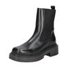 Stiefelette STEVE MADDEN "STEVE MADDEN Stiefelette Leder", Damen, Gr. 37, schwarz, Leder, casual, Schuhe