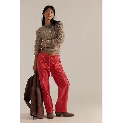Tahiti Cargo Trousers at Free People in Paprika, Size: XS