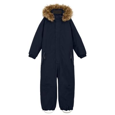 Color Kids - Kid's Coverall with Fake Fur - Overall Gr 128 total eclipse Image