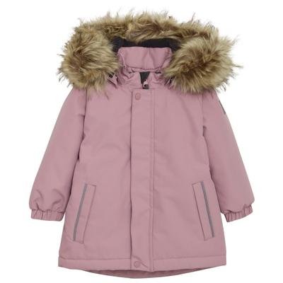 Color Kids - Baby Girl's Parka with Fake Fur - Winterjacke Gr 98 rosa Image