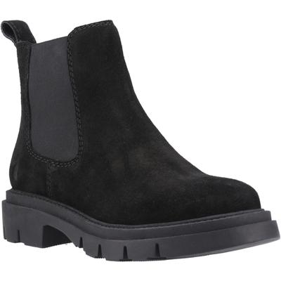Hush Puppies Raya 2 Chelsea-Stiefel Leder Damen Schwarz Flache Chelsea-Stiefel Image