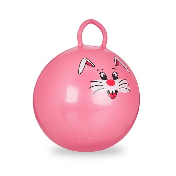 relaxdays Hüpfball für Kinder rosa Image