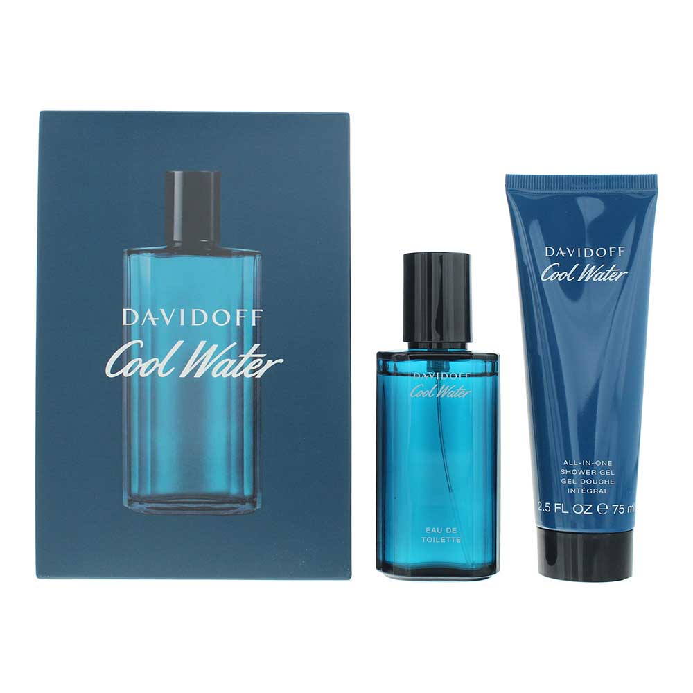 Davidoff Cool Water For Him Eau de Toilette 40ml + Duschgel 75ml Geschenkset Image