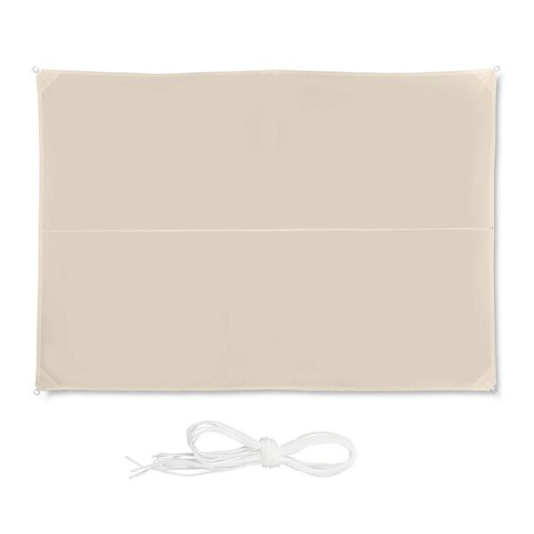 relaxdays Sonnensegel rechteckig 3 x 4 m beige beige Image