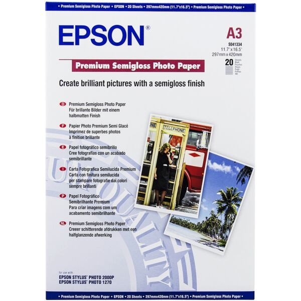 Epson Fotopapier S041334 DIN A3 251 g/m² 20 Blatt Image