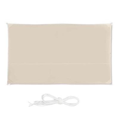 relaxdays Sonnensegel rechteckig 2 x 4 m beige Image
