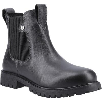 Hush Puppies Wynter Damen Chelsea Stiefel aus schwarzem Leder Image