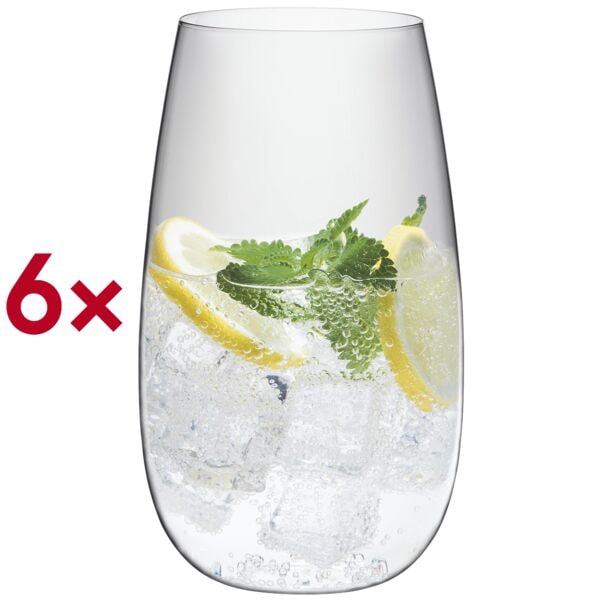 Rona Longdrinkbecher Longdrink 12 Sensual 580 ml ungeeicht 6 Stück, 14.8 cm Image