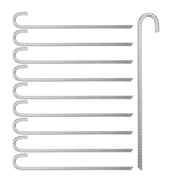 relaxdays 10-PackBodenanker 45 cm Image