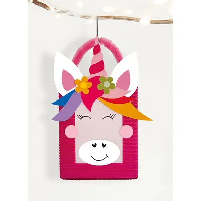 buttinette Bastel-Set Laterne Einhorn – Vorlagen bereits vorgedruckt Image
