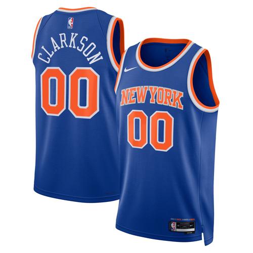 New York Knicks Nike Icon Edition Swingman Jersey - Blue Jordan Clarkson Unisex