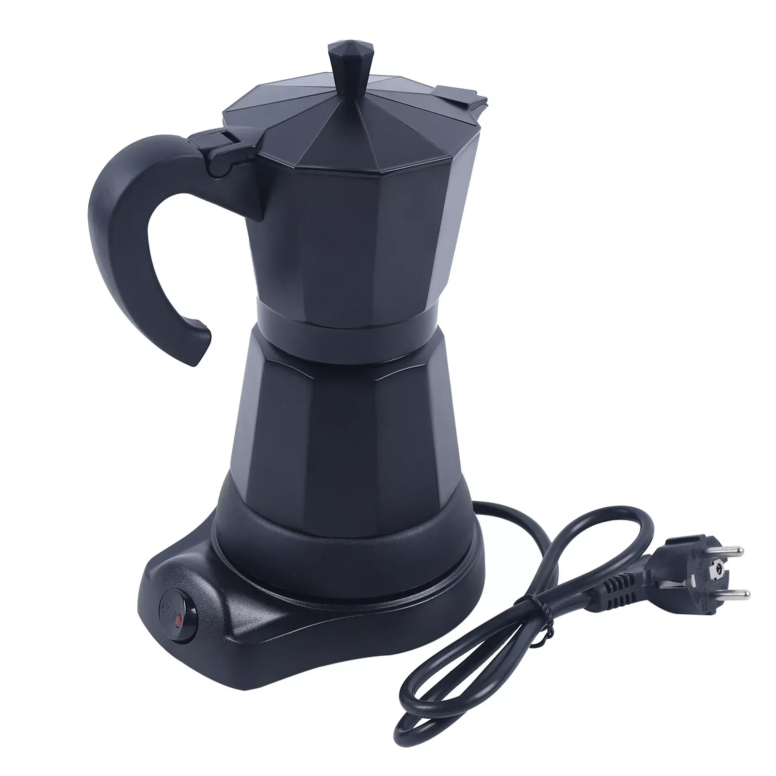 Cafetière électrique professionnelle 300ml, 6 tasses, cafetière expresso, pichet moka, noir, prise ue, 220-240V