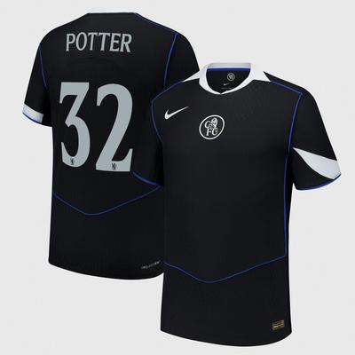 Chelsea Pokal Dri-Fit Adv Ausweichtrikot 2025-26 mit Aufdruck Potter 32 Image