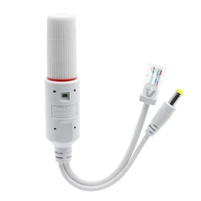 48 V bis 12 V POE-Splitter, wasserdichter IP-Kamera-Splitter, IEEE802.3af/at-konform, 10/100 Mbit/s, für IP-Kamera, AP, Voip-Telefon und mehr