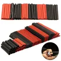 127 pz/set tubo termoretraibile nero rosso guaina isolante del cavo del cavo dell'automobile assortimento 2:1 kit di cavi avvolgenti per tubi in poliolefina