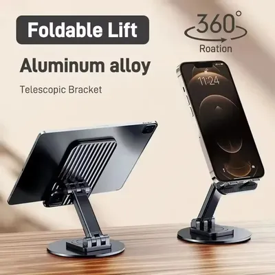 Universal Halterung Multifunktions Rotierenden Mobile Halter Metall Faltbare Smartphone Ständer Für iPhone Huawei Xiaomi Samsung Telefon