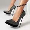 ZHIMA Frauen Pumpen Kristall Spitz 15,5 CM Stiletto Dünne High Heels Sandalen Prom Party Club Damen Schuhe Frau Große größe 39 43