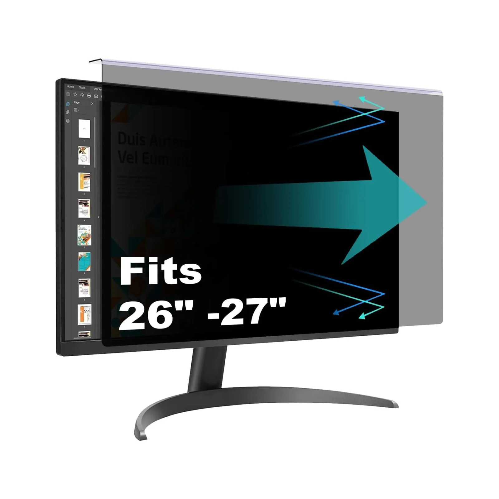 Computer Privater Bildschirmfilter Anti-Blaulicht-Computer Privater Displayschutz Auge 27 Zoll für 26-27 Zoll Desktop-Computer Image