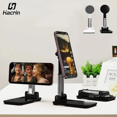 Magnetic Cellphone Grip Portable Foldable Desktop Stand for Cell Phone Height Adjustable Phone Holder For iPhone Samsung