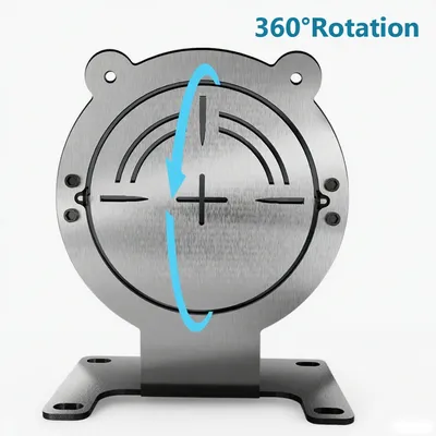 Metal Shooting Target 360 ° Rotating Target Rotate Swing Target for Airsoft BB Gun Paintball Shooting Trainning