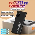 Xiaomi Original 120W Powerbank 50000mAh batteria di ricambio esterna Caricabatterie portatile Ricarica rapida per iPhone Samsung Digital Display Power Bank