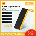 Kodak X106 SSD portatile 2TB 1TB USB 3.2 Tipo C Disco rigido esterno 512GB 256GB Unità a stato solido per PS4 Laptop MacBook PC