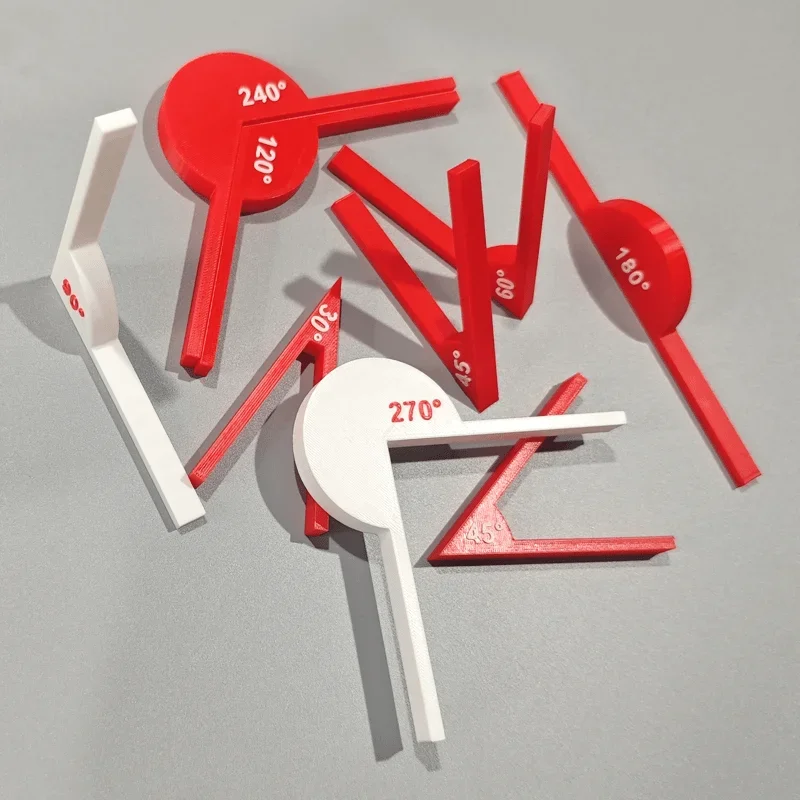 9pcs Math Angle teaching tools math supplies, angle tools, geometric angle display tools, math teaching aids, learning tools