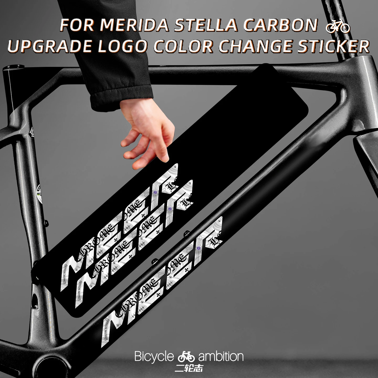 Für MERIDA Scultura Carbon Bike Emblem Logo Aufkleber Farbwechsel Film Refresh Look Bike Decor Aufkleber Image
