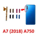 Custodia del telefono Pulsante del volume per Samsung Galaxy A7 2018 A750 A750F A750FN A750G A750GN Up Down Key Cavo flessibile Parte Nero Blu