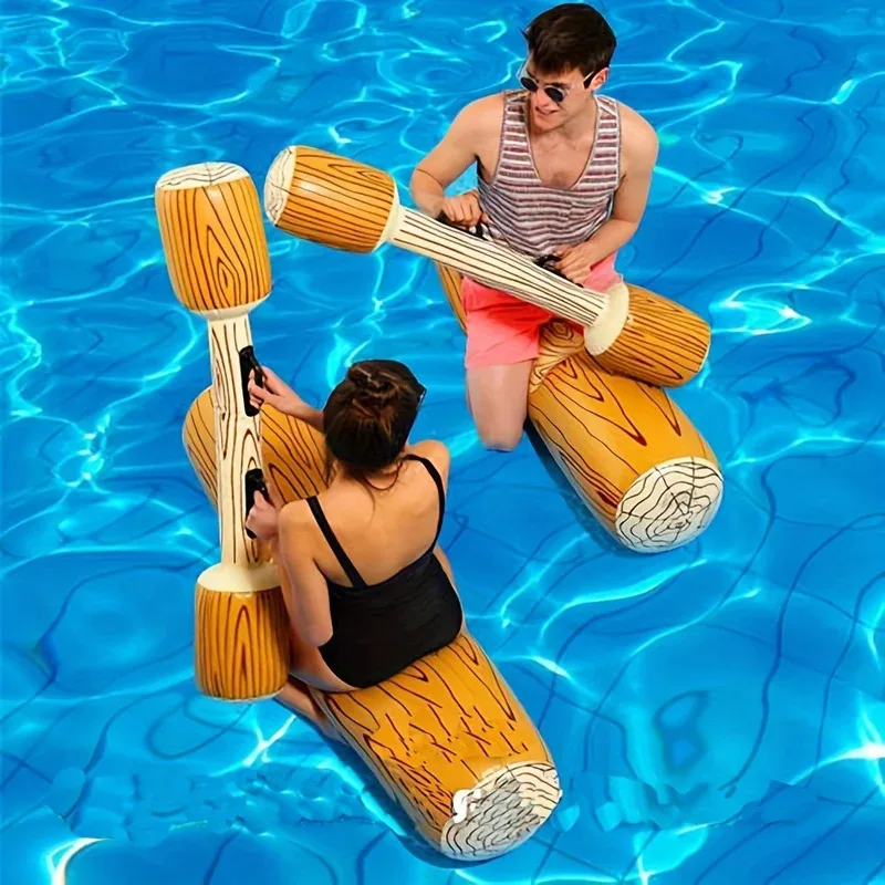 4 Stücke Aufblasbare Stick Schwimm Set Langlebige PVC Pool Flöße Für Wassersport 2 Spieler Erwachsene Kinder Sommer Strand Party Spielzeug