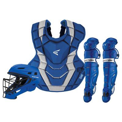Easton ELITE X Youth Catcher's Box Set - Ages 9-12 Royal/Silver